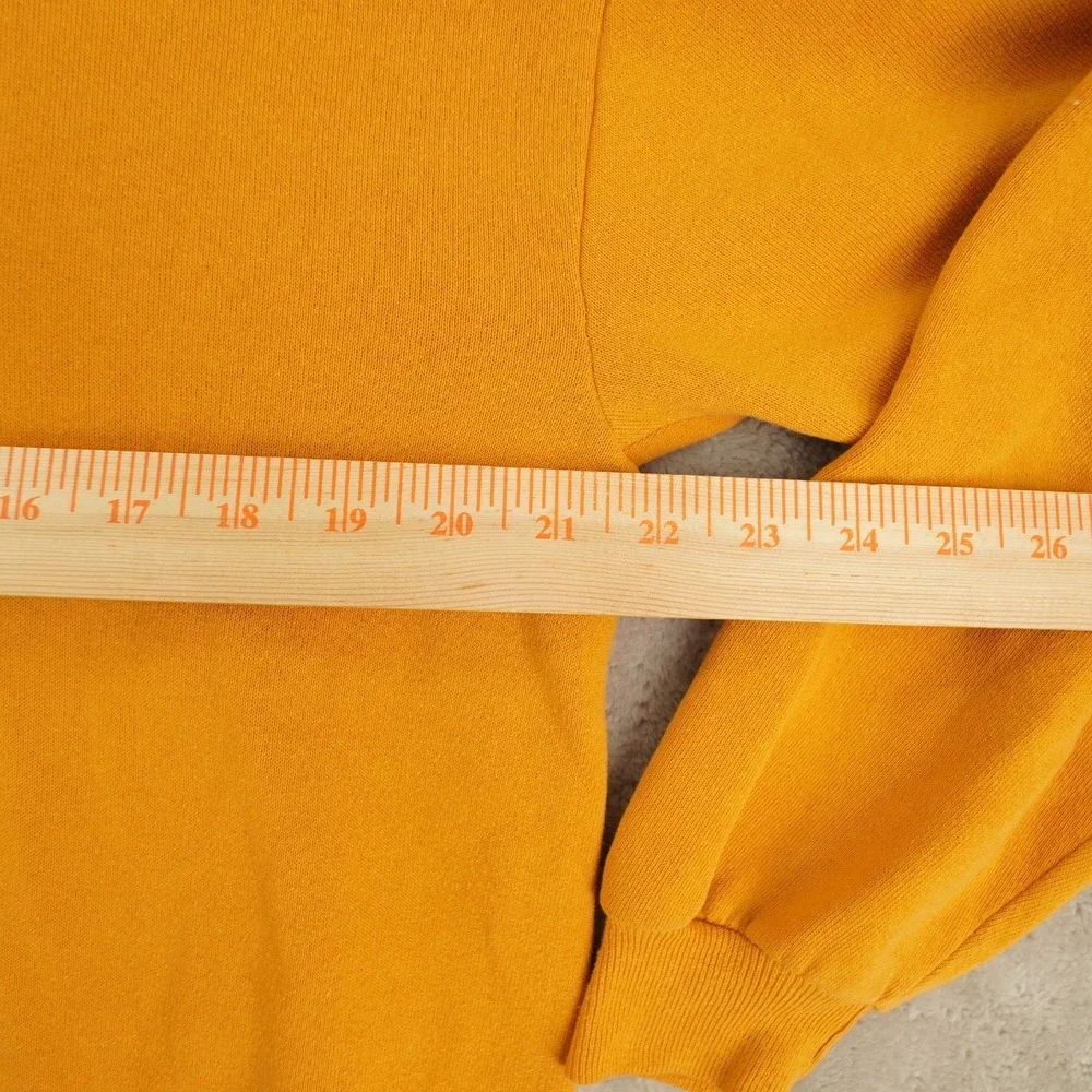 Vintage Jerzees Dalmation Embroidered Yellow Crew Neck Sweatshirt Men's Large US